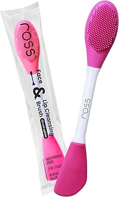Applicateur de masque facial ross et brosse nettoyante pour les lèvres en poils
