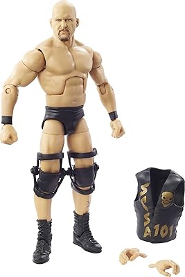 Figurine wwe stone cold steve austin royal rumble elite avec équipement et accessoires