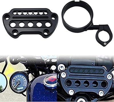 Wowtk couvercle de montage latéral + relocalisation du compteur de vitesse pour harley