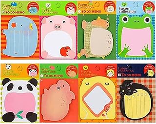 Paquet de 24 notes autocollantes mignonnes, mini notes autocollantes, notes autocollantes pour réfrigérateur