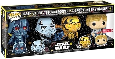Funko pop star wars : pack de 4 séries rétro 63198, multicolore