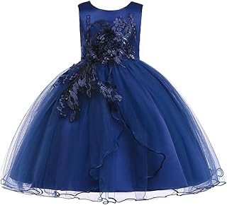 Robe de demoiselle d'honneur princesse pour petites filles, fête d'anniversaire, mariage, robes