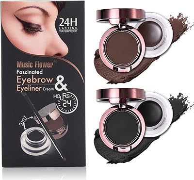 Ensemble de gel pour les yeux et de poudre à sourcils 2 en