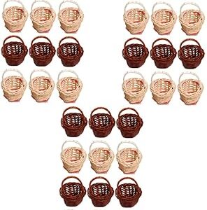 Yarno 36 pièces mini panier à provisions pour décoration de maison de poupée, mini paniers à légumes rustiques et petites fleurs portables pour la décoration intérieure. Diaytar Sénégal : Des milliers de produits à portée de clic, livrés chez vous