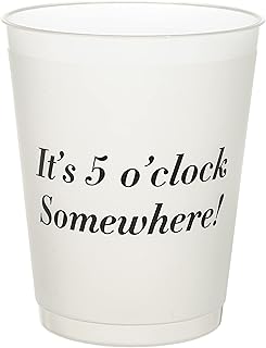 It's 5 o'clock gobelets en plastique givré smanner 16 oz paquet de 12