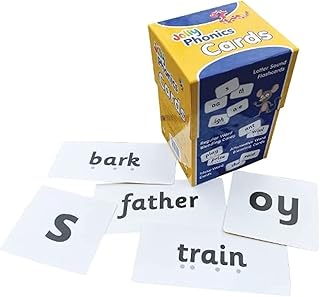 Cartes jolly phonics : lot de 4 boîtes en lettres précursives
