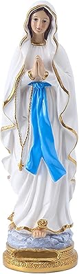 Statue de la vierge marie de lourdes statues catholiques 12 pouces en résine