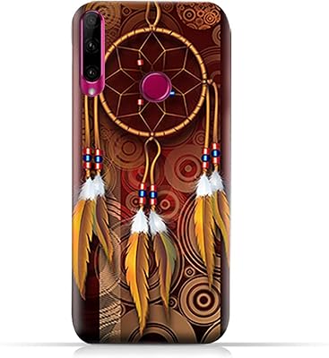 Coque amc design en silicone et tpu pour honor 10i avec motif plumes