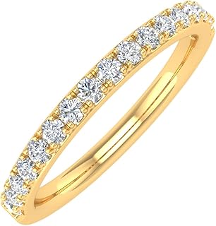 Bague de mariage avec diamant rond 1/4 carat en or 10 carats