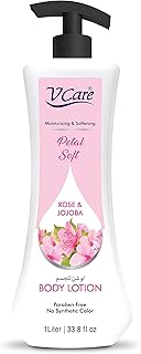 Lait corporel doux vcare petal - 1 litre | extraits de rose