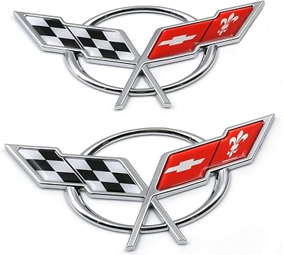 2 pièces (paire) emblèmes de croix de voiture avant et arrière remplacement d'emblème
