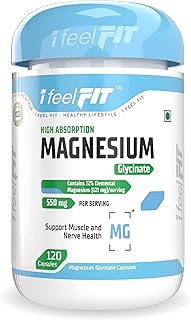 Glycinate de magnésium à haute absorption evil fit, 550 mg - 120 gélules