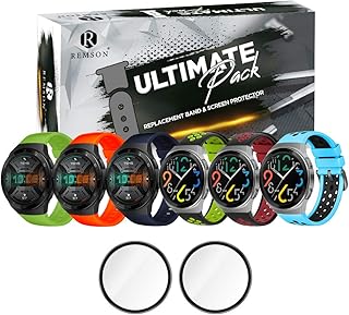 Ramson ultimate lot de 8 pièces, bracelet en silicone avec protecteur d'écran pour huawei watch gt2e, bracelet de remplacement et protecteur d'écran en tpu. Simplifiez vos achats avec Diaytar, le e-commerce nouvelle génération