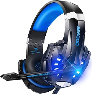 Casque de jeu stéréo bengoo g9000 pour ps4, pc, manette xbox one, casque