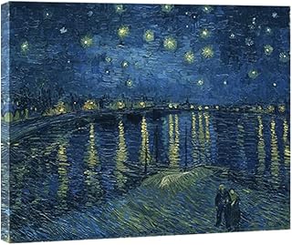 Wiko art - célèbre peinture à l'huile de van gogh nuit étoilée