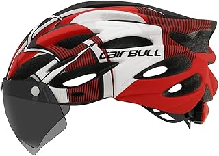 Casque de vélo cairbull avec lunettes/masque/lumière trois utilisations réglables 54-61 cm