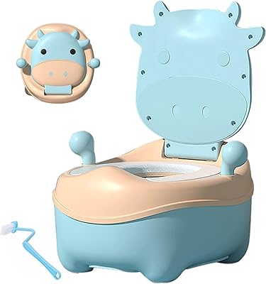 Siège d'apprentissage des toilettes avec poignées, chaise de pot pour tout-petit avec housse