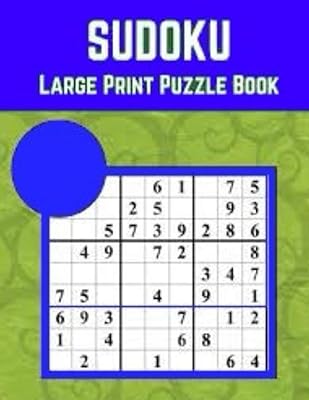 Livre de puzzles sudoku en gros caractères : 150 puzzles moyens à difficiles