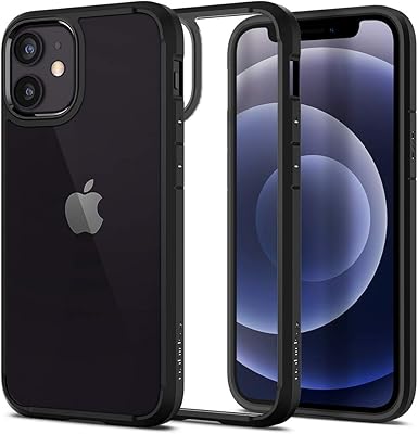 Coque spigen ultra hybrid conçue pour iphone 12 mini - noir mat
