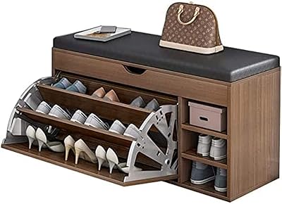 Banc de rangement de chaussures armoire à chaussures intégrée la porte d'entrée