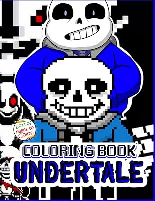 Livre de coloriage undertale : livres de coloriage anti-stress avec plus de 50