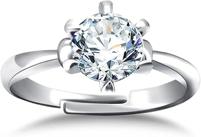 Bagues de fiançailles pour femmes bague de mariage en zircone cubique fausse