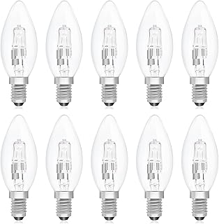 Clarlight 10pack ampoules bougie e14 240v 28w ampoules halogènes à intensité variable ses e14 28w ampoule edison c35 e14 à intensité variable blanc chaud 2700k pour lampe de table lustre. Diaytar : Faites des achats intelligents en quelques clics