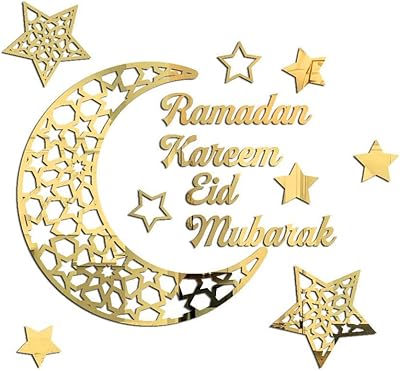 Autocollants ramadan kareem eid mubarak, papier peint décoratif pour la maison, eid al