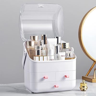 Xingmei grande boîte de rangement, boîte de rangement avec tiroirs, étanche à la poussière et à l'eau, adaptée au comptoir de salle de bain et au placard de chambre (blanc). Diaytar : Des promotions exceptionnelles toute l'année pour tous les Sénégalais