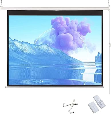 Écran de projection 60 " motorisé électrique full hd 3d mural ou plafond