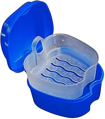 2 pièces boîte de rinçage et de rangement pour prothèses dentaires boîte de rangement pour fausses dents avec grille suspendue - récipient de stockage pour prothèses dentaires en plastique. Diaytar Sénégal : Simplicité, rapidité, économie