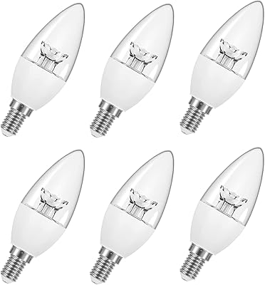 Ampoule bougie classique transparente led osram e14, 4,9 w, blanc chaud - 2