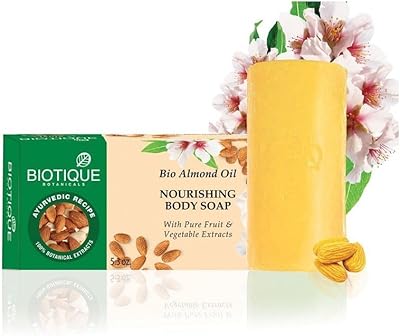 Savon corporel nourrissant à l'huile d'amande biotique bio 150 g (pack de 3)
