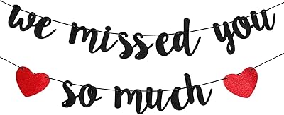 Décoration de bienvenue à la maison "tu nous as tellement manqué"bannière, bannière