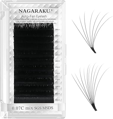 Volume extensions de cils naturel auto fan faux yeux lahes