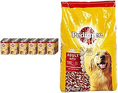 Boîtes de nourriture humide pour chiens pedigree 400 g paquet