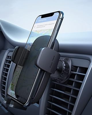 Support de téléphone de voiture [facile et super ferme] clip de ventilation amélioré