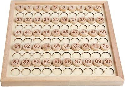 Jouet et jeux en bois mathématiques una montessori cent planches 1-100 tableau