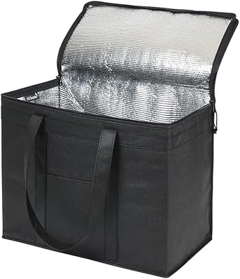 Sac d'épicerie isotherme réutilisable, sacs isothermes pliables portables pour produits surgelés, aliments réfrigérés