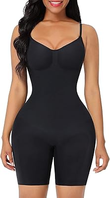 Body sculptant le corps entier à col en v pour femmes, body amincissant