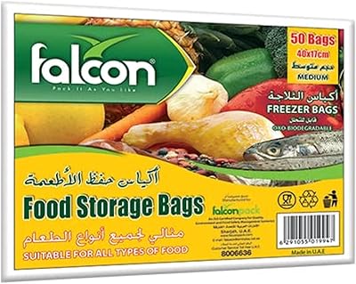 Sac de conservation alimentaire moyen falcon pack 1 x 50 sacs, 17 cm