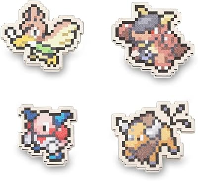 Pokémon center : pins pixel pokémon farfetch'd, kangaskhan, m. mime et tauros