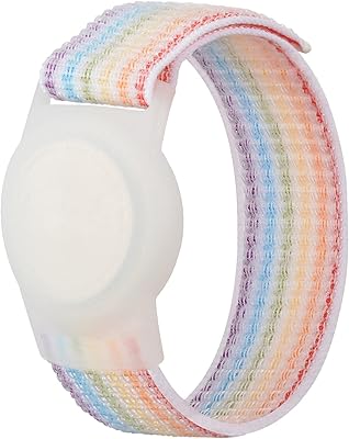 Bracelet réglable en nylon pour enfants pour apple airtag avec support de suivi