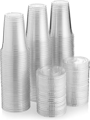 Gobelet à jus d'emballage snh, 16 oz, couvercle transparent jetable solide, 25 pièces