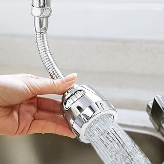 Rallonge de robinet fixation de pulvérisateur de robinet de cuisine anti-éclaboussures rotatif à