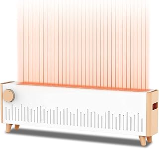 Plinthe électrique 2200 w avec télécommande, radiateurs à convection avec thermostat, étanche ipx4