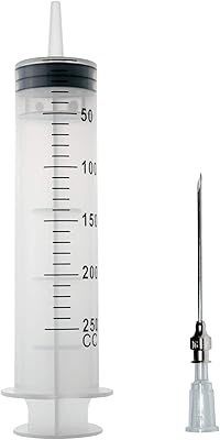 Seringue 250 ml seringue cc de cuisine à colle en plastique grand volume