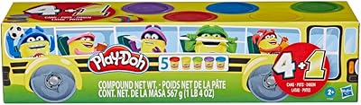 Lot de 5 pâtes à modeler play-doh pour la rentrée scolaire, boîtes
