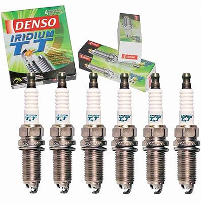 6 pièces de bougies d'allumage denso iridium tt compatibles avec lexus is250 2,5l