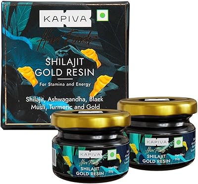 Résine dorée kapiva shilajit - 20 g | aide à augmenter l'endurance |